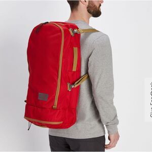 Mystery Ranch Mission 45L Stuffel Backpack Duffel Travel Bag Red Tan